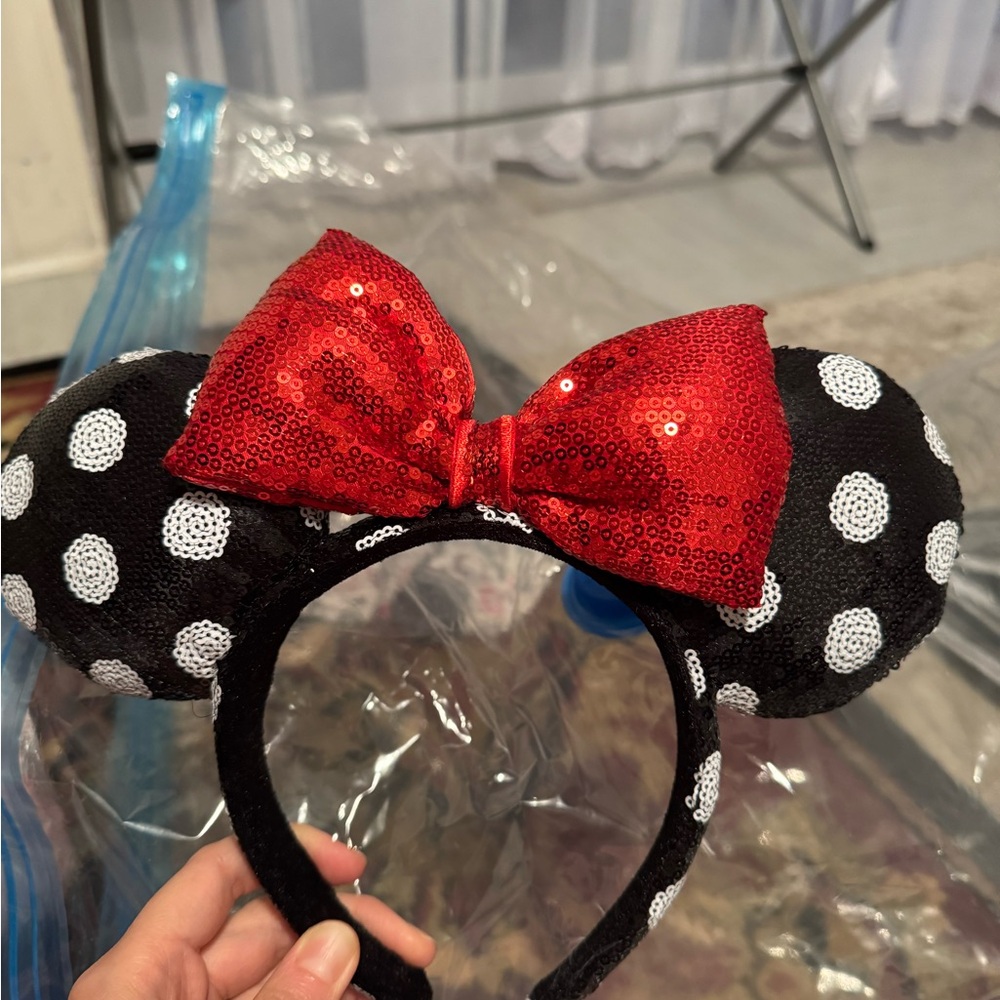 Red and Black Polka Dot Hairband